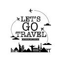 Текстова наклейка на стіну let's go travel (подорож, декор турагентства, літак, чудеса світу), фото 2