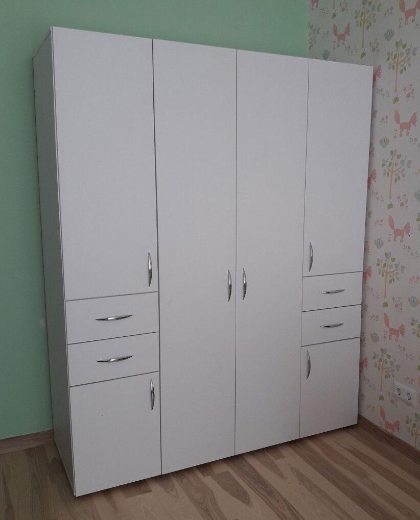 Шафа білий 160х62х203 см