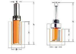 Фрези прямі з верхнім підшипником серія 711B