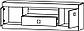 Довга тумба під телевізор із нішею в зал Еверест ТВ 1500 Соната дуб сонома + білий, фото 6