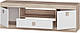 Довга тумба під телевізор із нішею в зал Еверест ТВ 1500 Соната дуб сонома + білий, фото 7