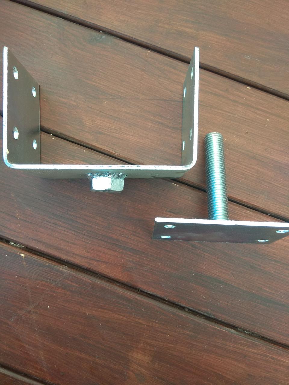 Кронштейн консоль опора деревяного бруса 100х100х100 товщина 4 мм ...