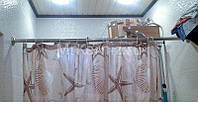 Карниз для шторы на ванную Ravak раздвижной из нержавеющей стали