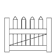 Хвіртка для паркану ПВХ "GARDEN" (63,5х91,5х5 см)