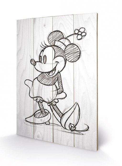 Постер дерев'яний "Minnie Mouse", фото 1