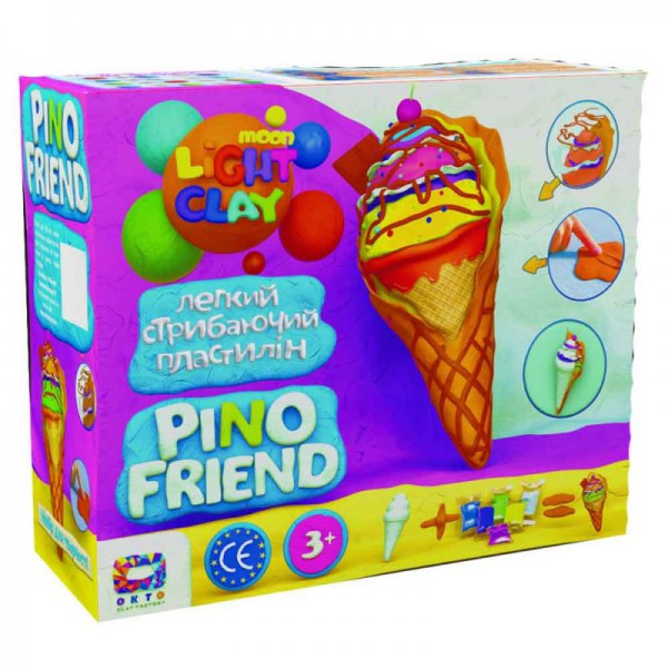 Набор легкого прыгающего пластилина Moon Light Clay Pino Friend 70039 ТМ Окто - фото 1 - id-p674030923