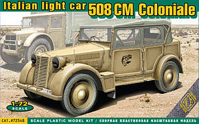 Легкий італійський автомобіль 508 CM Coloniale. 1/72 ACE 72548, фото 1