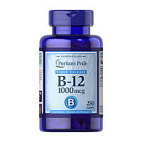 Витамин B-12 (Цианокобаламин) Puritan's Pride Vitamin B-12 1000 mcg Time Release 250 caplets