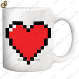 Чашка Love Mug чим гаряча вода тим яскравіше серце, фото 2