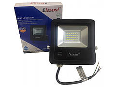 Прожектор 20 Вт 6500 K 1600 Lm IP65 LEZARD, алюмінієвий корпус, світлодіодний, PAL6520 Лезард, світильник вуличний