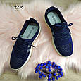 Жіночі сині кросівки, мокасини весняно-літні, НОВИНКА, Україна, фото 5