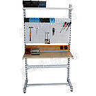 Слюсарний верстат СМ ТИП 1-1600-950-400, стіл в майстерню, металевий станок, верстат для майстерні, без тумби, фото 2