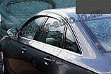 Дефлектори вікон (вітровики) Audi A6 (C7) 2011-2022  (6шт./Autoclover/Корея), фото 4