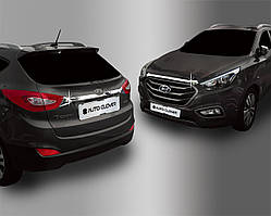 Хром-накладки капота та кришки багажника Hyundai IX35 2009-2014 (Autoclover/Корея/C759)