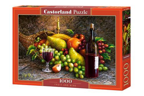 Пазли 1000 елементів "фрукти і вино", C~ 104604 select Castorland