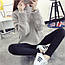 Жіночий меланжевий стильний светр сірий, фото 4