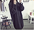 Жіночий подовжений теплий светр-туніка, кольору хакі, фото 4