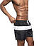 Шорти чоловічі спортивні з підкладкою і кишенями чорно-білі, фото 5