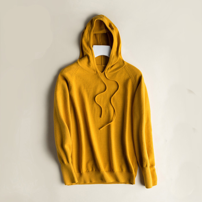 Светр жіночий реглан з капюшоном, жовтий, розміри S\ M\ L, фото 1