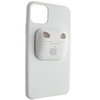 Чехол Silicone Case для Apple iPhone 11 с кейсом для наушников AirPods 1/2 Белый (00007703)