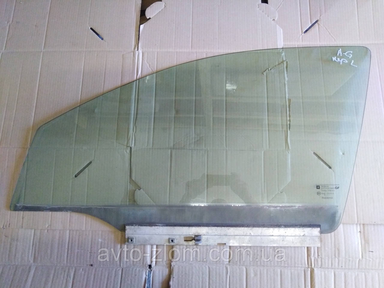 Скло дверне Opel Astra G, Опель Астра Г. Переднє ліве., фото 1