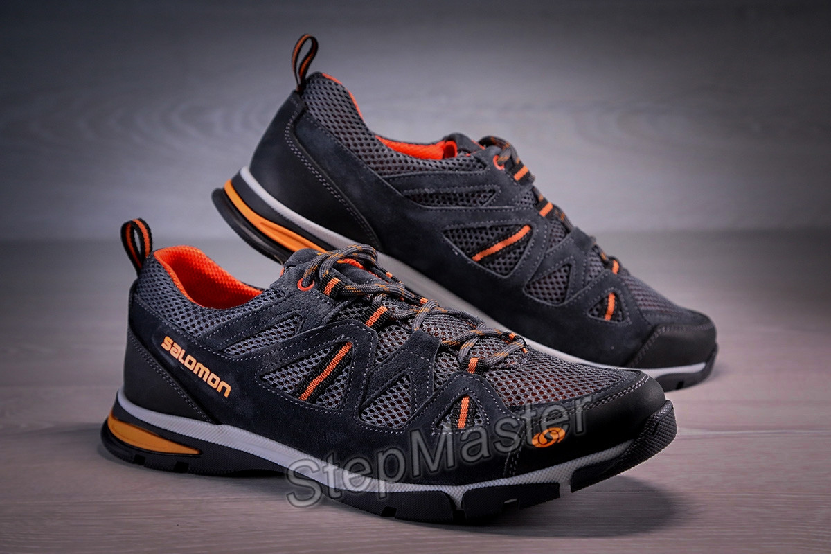 Кроссовки мужские Salomon Ultra Track кожа нубук сетка - фото 1 - id-p1160485927