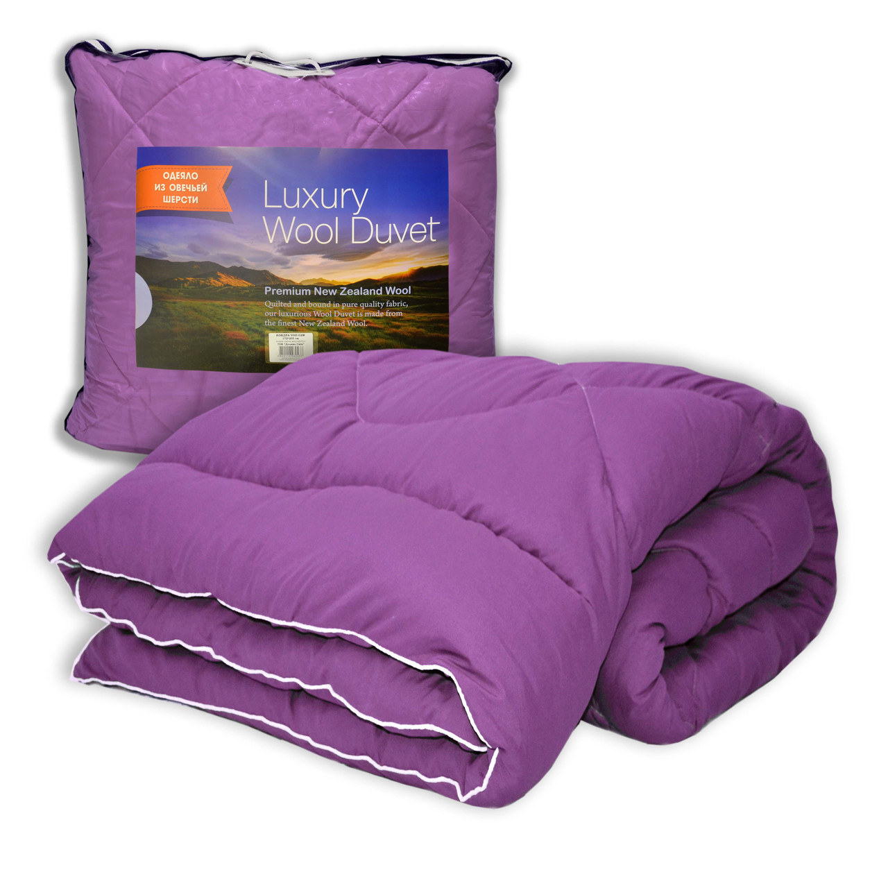 Ковдра з овечої вовни в мікрофібрі 172x205 см, фото 1