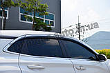 Дефлектори вікон із хром молдингом, вітровики Hyundai Kona 2017- (AutoClover/Корея/D960), фото 6