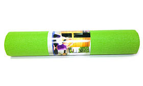 Коврик для йоги LifeSport YOGA MAT PVC 173х61 см, 8 мм, зелений для фітнесу