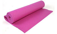 Коврик для йоги LifeSport YOGA MAT PVC 173cm x 61cm x 8mm single layer розовый