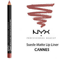 1, Матовый карандаш для губ NYX Suede Matte Lip Liner оттенок 31 Cannes Оригинал