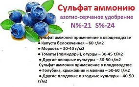Добриво Сульфат Амонію N-21 S-24 / 1кг