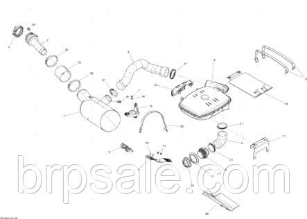 Шланг вихлопу Sea-Doo BRP Hose-Exhaust, фото 1
