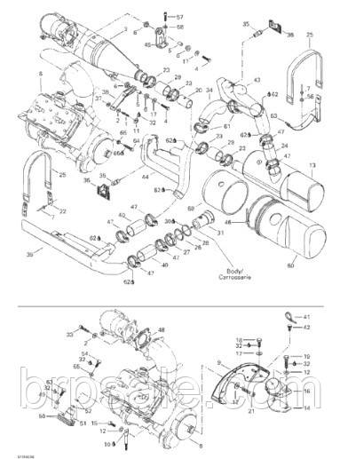 Вихлопної шланг Sea-Doo BRP HOSE-EXHAUST