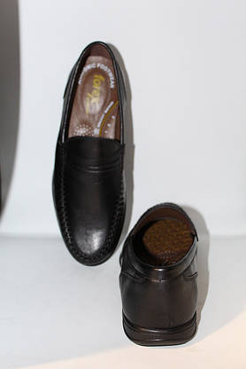 Туфлі чоловічі мокасини шкіряні чорні, фото 2