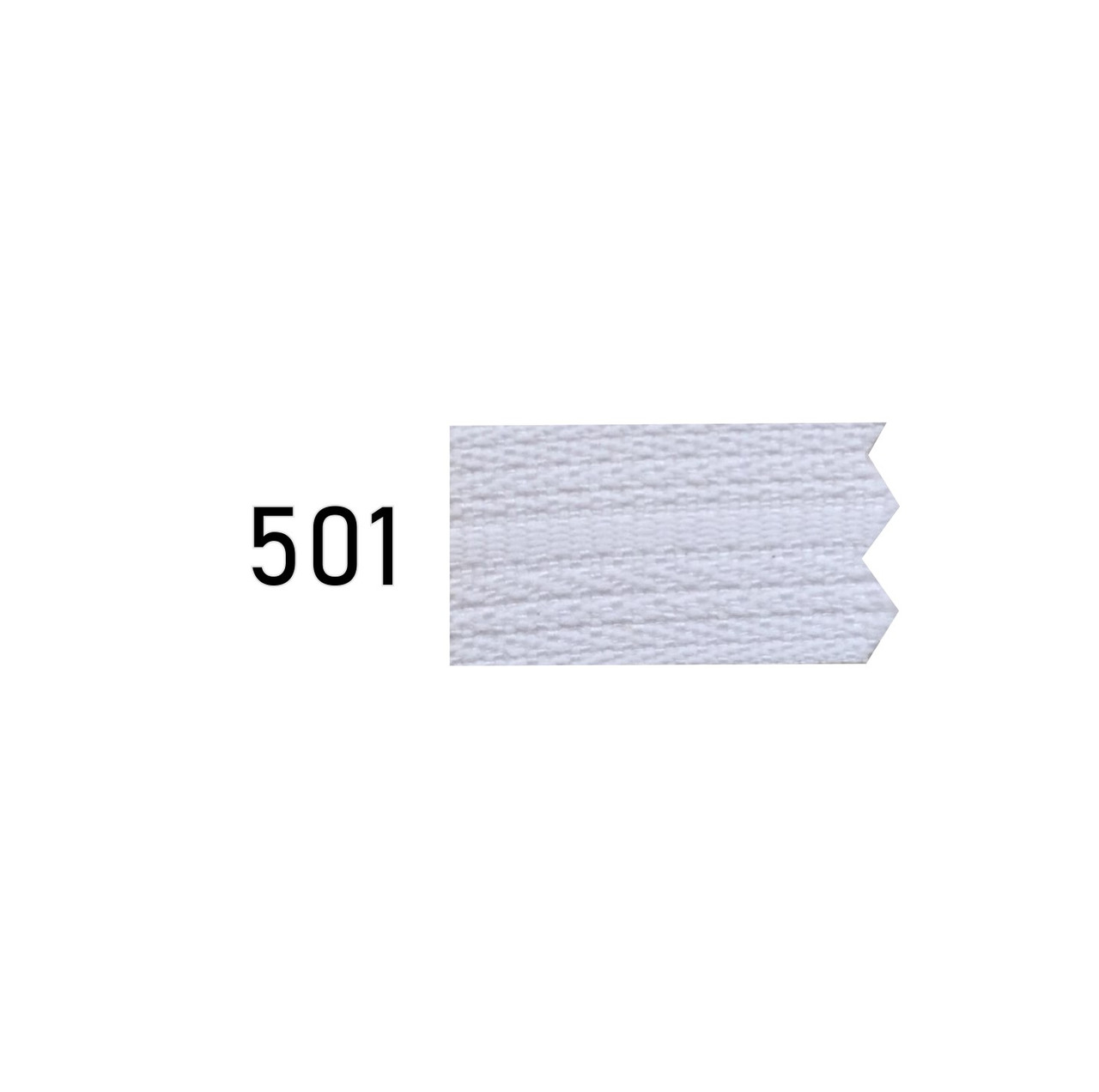 Спіральна блискавка №5 рулонна S-501 білий 13,5 гр/м (рул 200м) ZIP