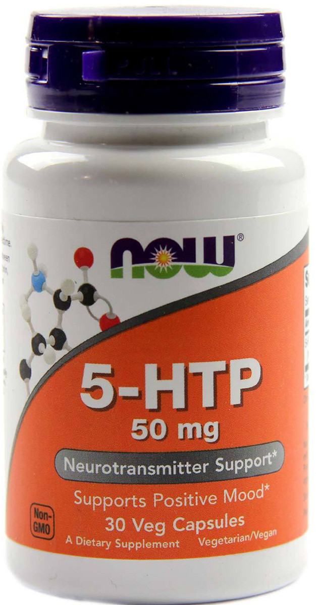 Амінокислота Now Foods 5-HTP 50 mg 30 капсул