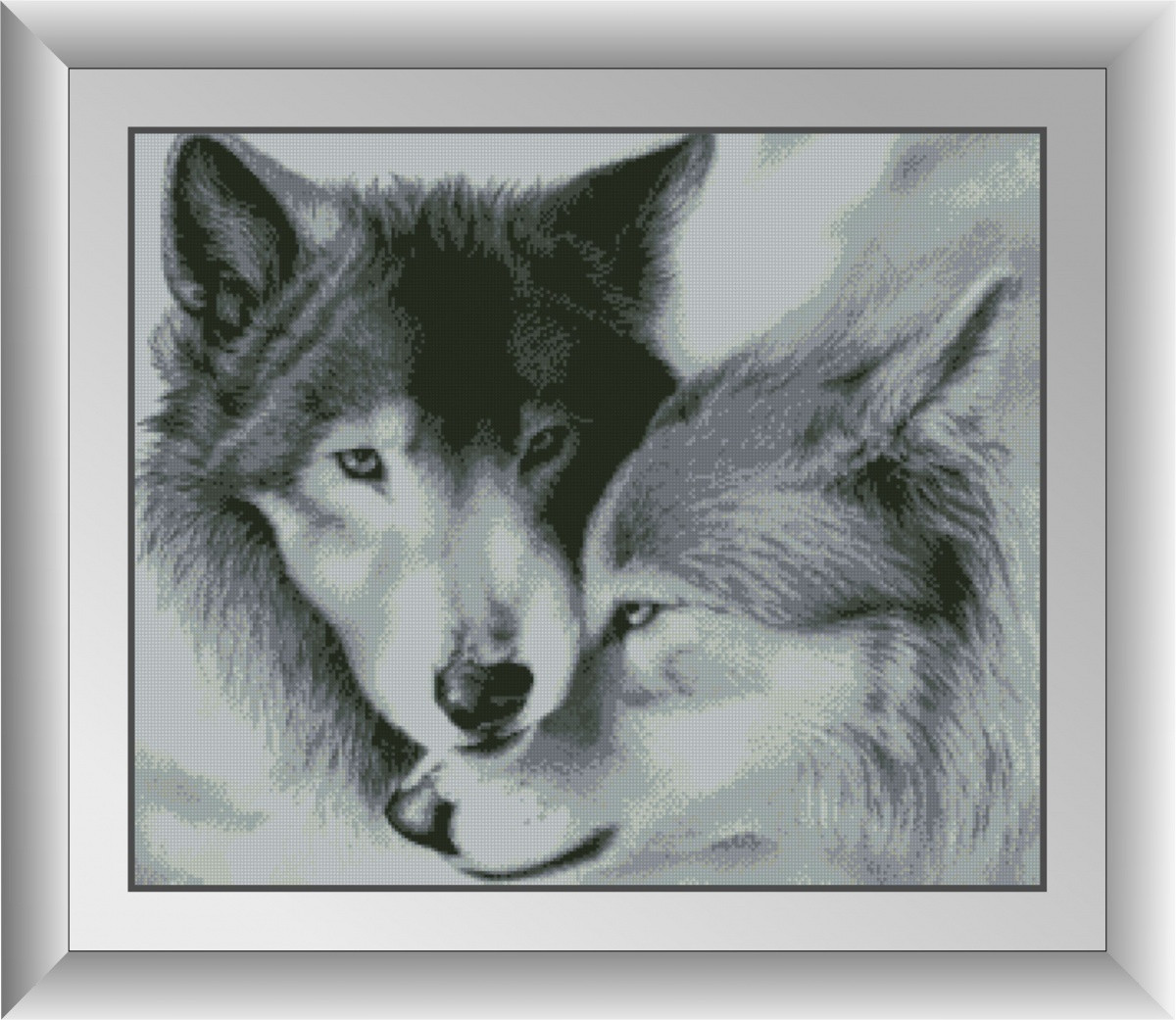 Алмазна мозаїка Закохані вовки Dream Art 30081 (57 x 68,5 см)