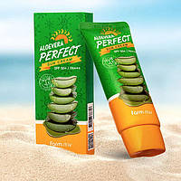 Солнцезащитный крем с Алоэ FARM STAY Aloevera Perfect Sun Cream SPF50+ PA+++ 70g