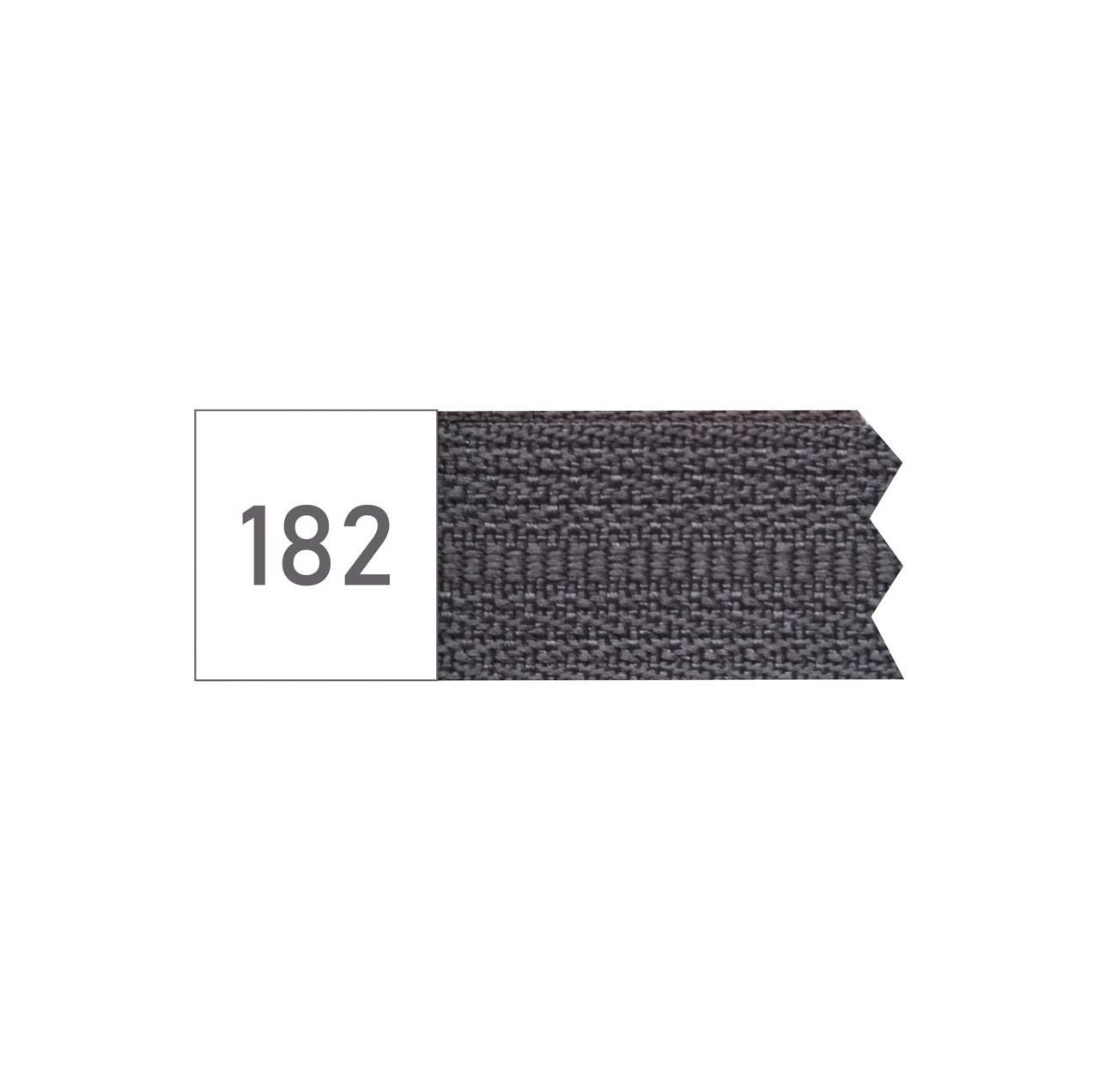 Спіральна блискавка №5 рулонна S-182 сірий темний 13,5 гр/м (рул 200м) ZIP