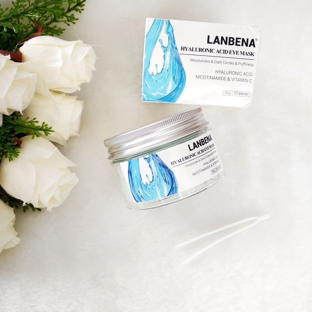 Патчі під очі Lanbena Hyaluronic Acid Eye Mask від набряків і темних кіл 50 штук