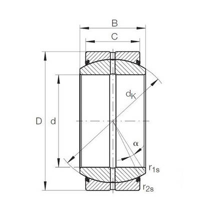 Підшипник GE 25 2RS (ШСП 25 2RS) АПП розміри 25*42*20, фото 2
