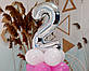 Композиція з повітряних кульок "Стійка з цифрою "2" Насос у комплекті, фото 6