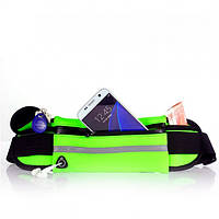 Сумка для бега Спортивная сумка на пояс RunningBag Влагостойкая Green (RMP361567)