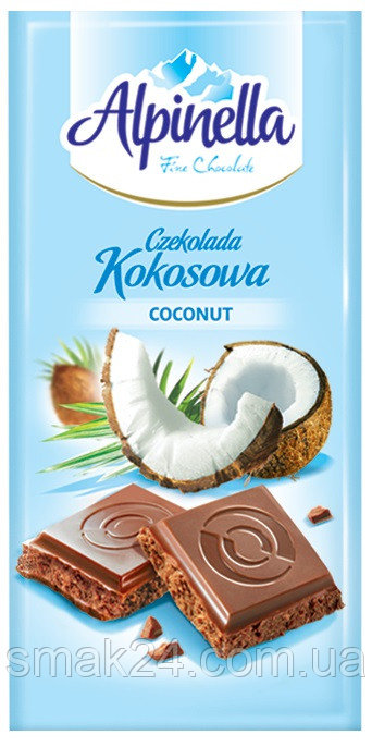 5-шоколад Альпінелла з кокосом 100 г.