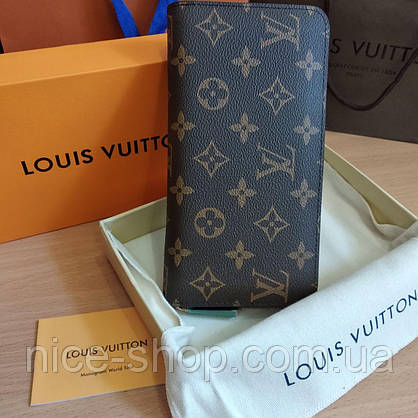Гаманець шкіряний Louis Vuitton монограм на блискавці, фото 6