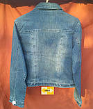 Жіночий джинсовий піджак, куртка, фото 2