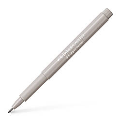 Капілярна ручка Faber-Castell BROADPEN 1554 Pastel Grey, колір пастельний сірий, 0,8 мм, 155488