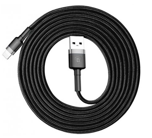 Кабель Baseus USB to Lightning Cable 1.5A (2m) Gray-Black