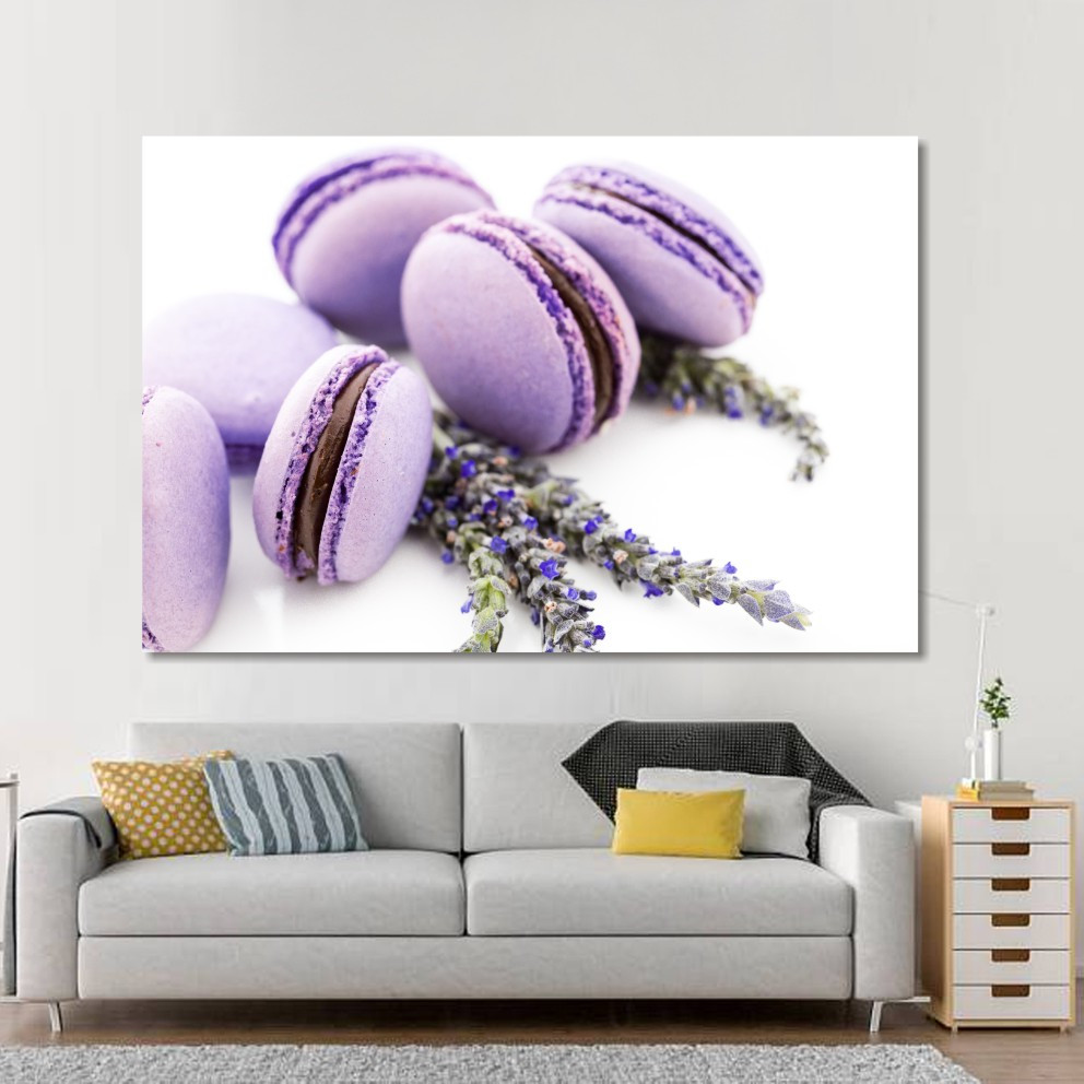 Модульна картина IDEAPRINT "Бузкові макаруни". Натюрморт, фото 1